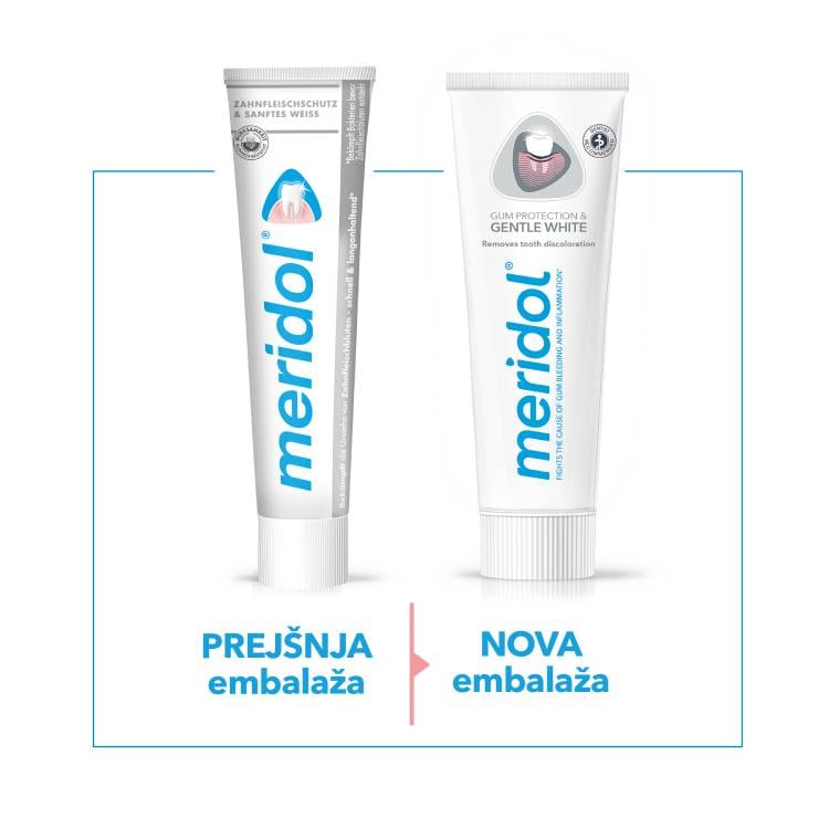 Zobna pasta meridol® Gum Protection & Gentle White 